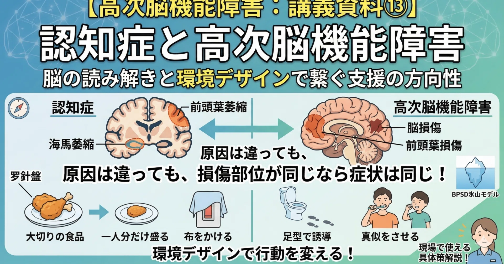 機能解剖高次脳機能障害 高次脳機能障害：講義資料⑬】認知症と高次脳機能障害｜大山あきら