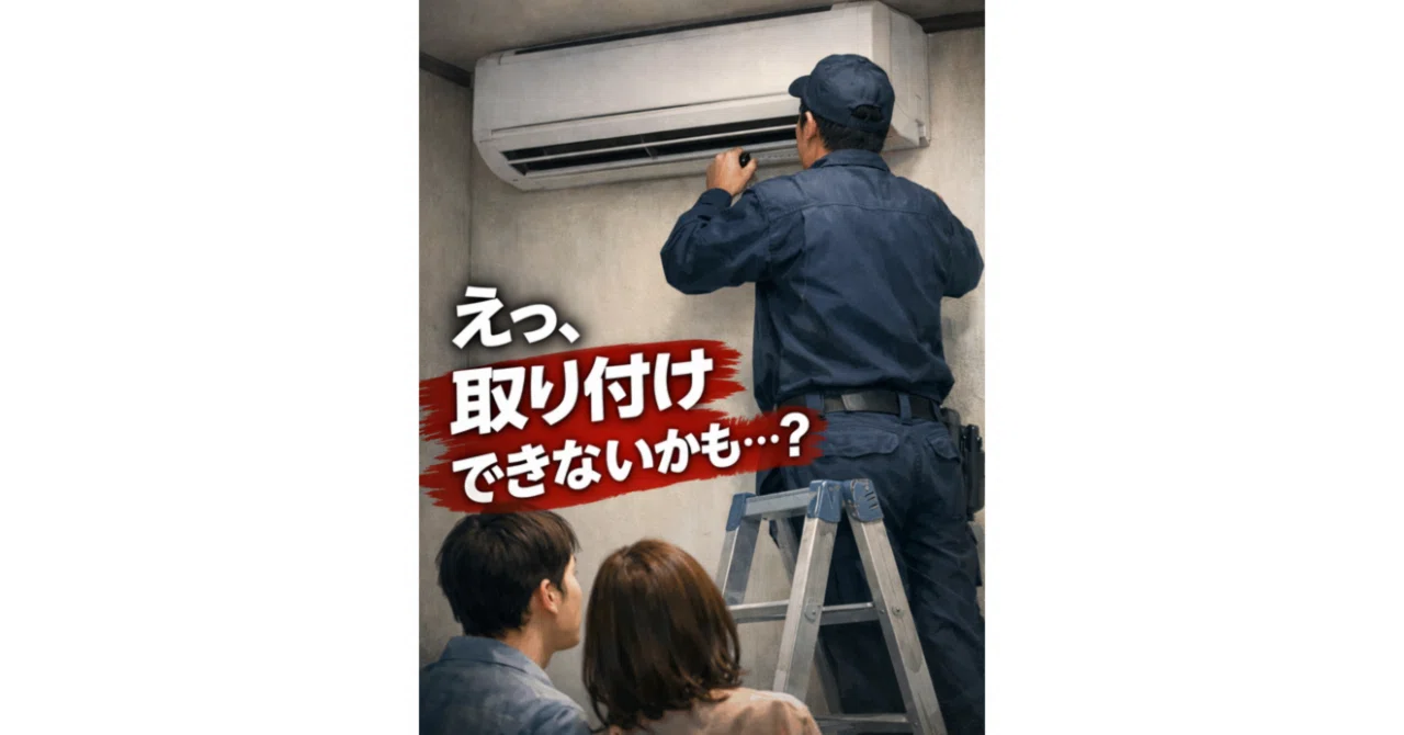 えっ、エアコンの取り付けできないかも？｜山田けい