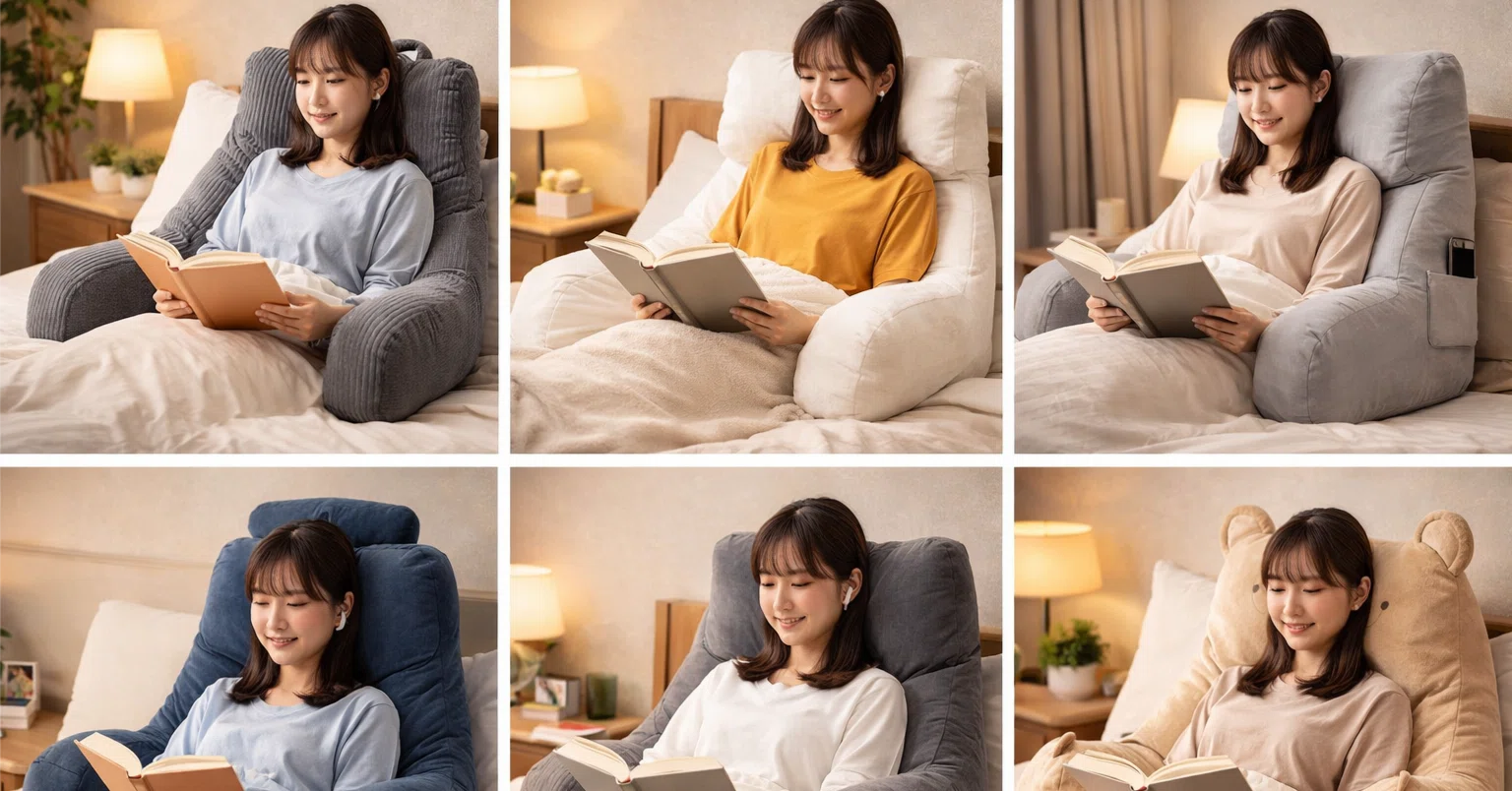 読書枕おすすめ6選！首・肩・腰がラクな選び方とベッドで快適に読める 