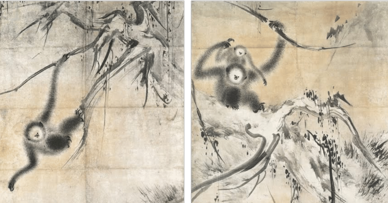 妙心寺展」出品作⑧ 長谷川等伯《枯木猿猴図》安土桃山-江戸時代 妙心