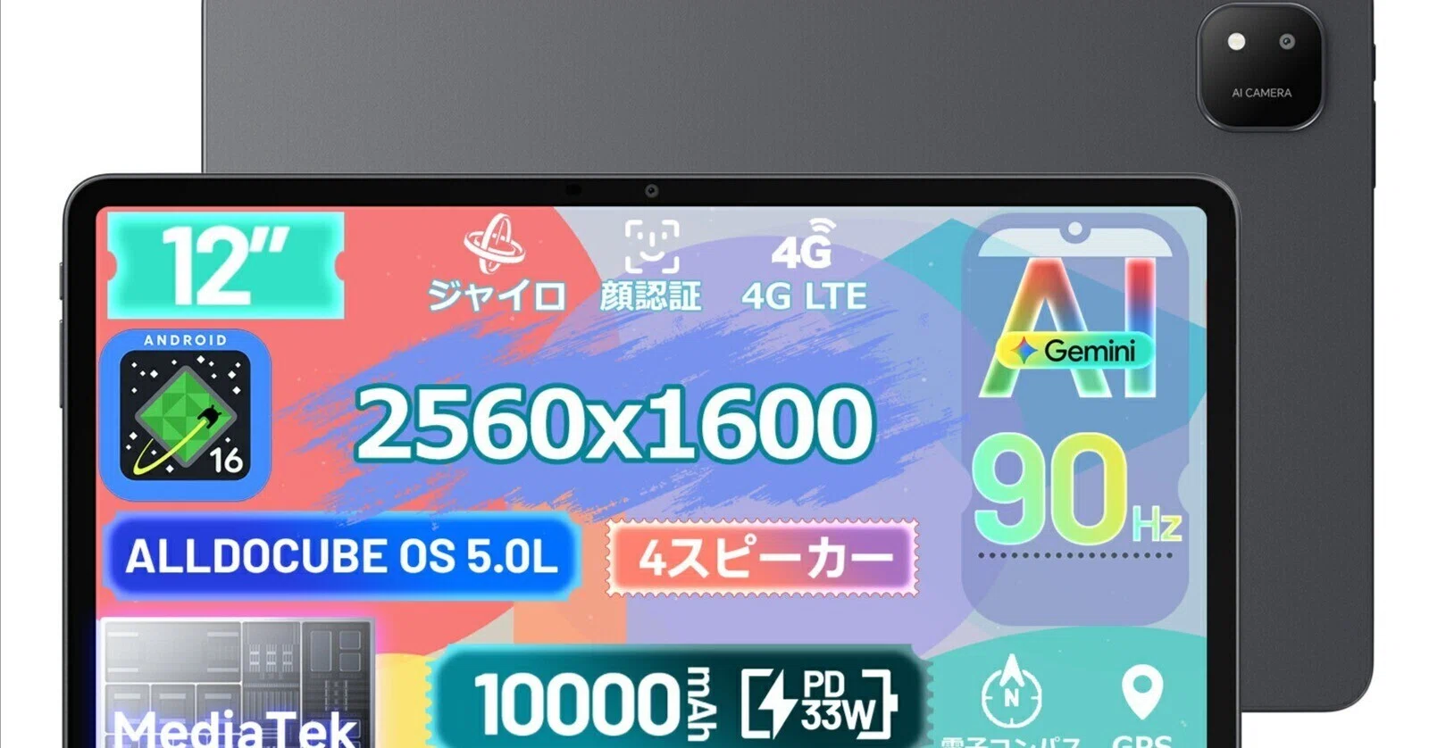 本日見つけたお買い得品】ALLDOCUBE iPlay70 Pad Pro 12インチレビュー