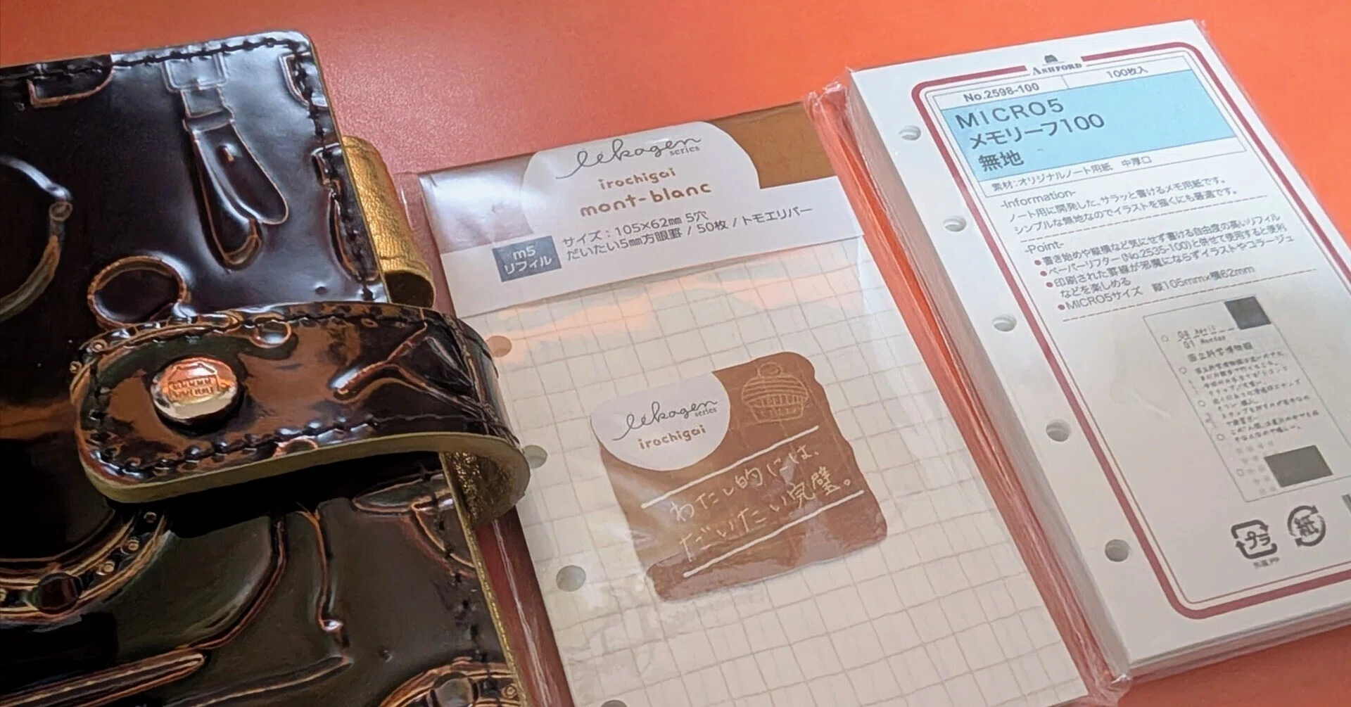 トモエリバーに変えたらM5システム手帳にどれくらい挟める？メモリ