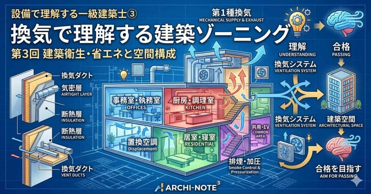 設備で理解する一級建築士｜試験から実務までつなぐ思考法 ｜IKKI