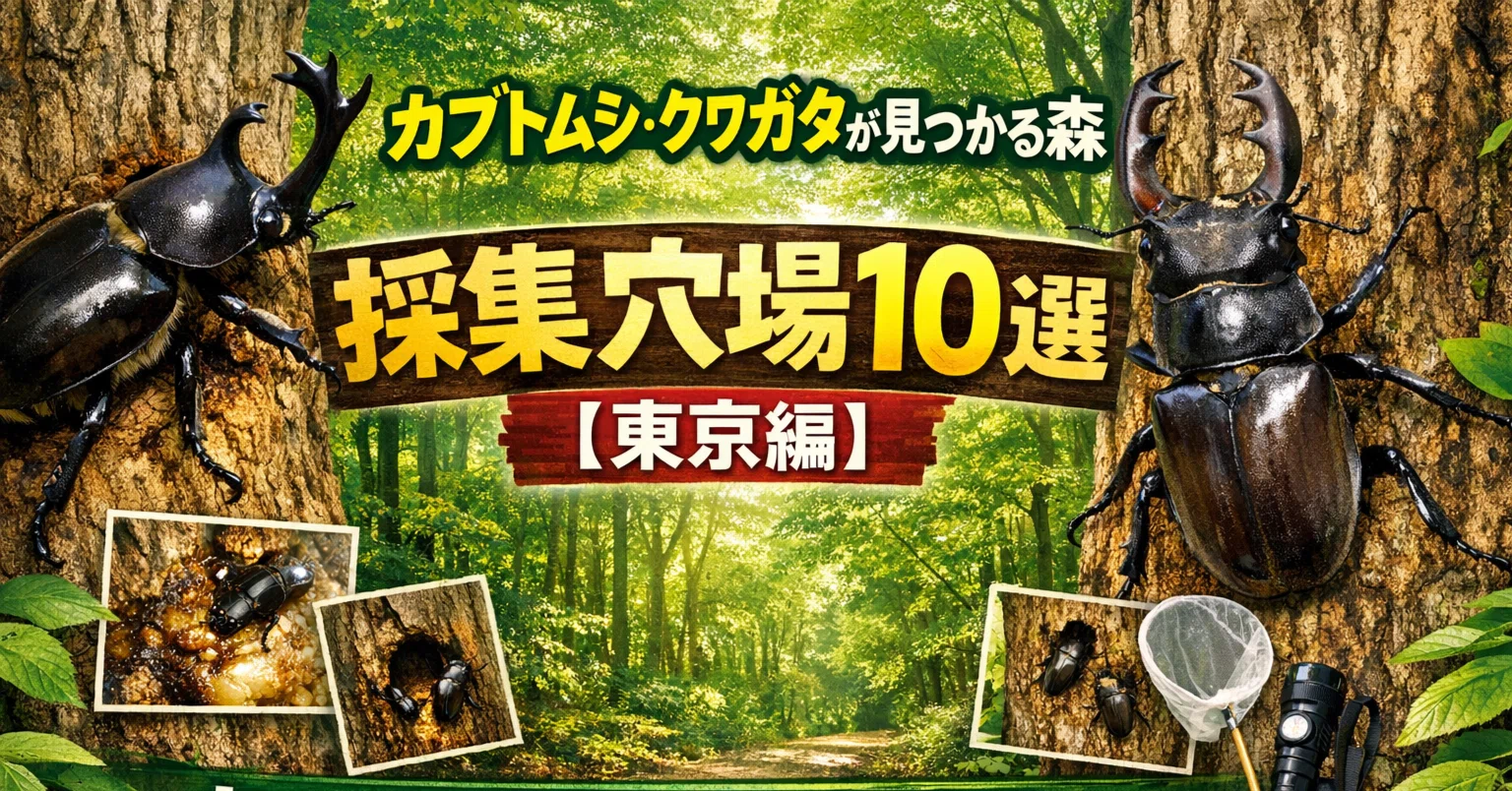 Kindleで発売中】カブトムシ・クワガタが見つかる森｜採集穴場10選