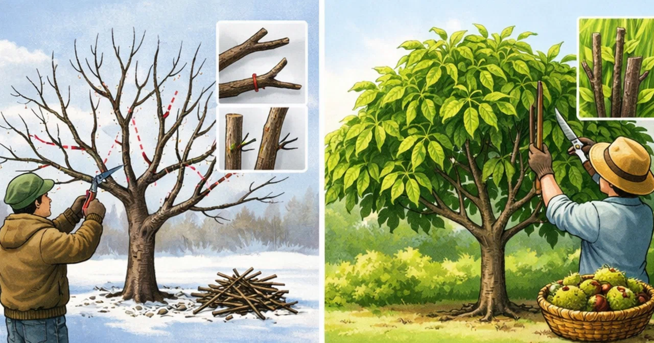 R8.3.21（土/晴）【🌰栗の木…剪定】｜眞木優（🌿農民絵本童話作家