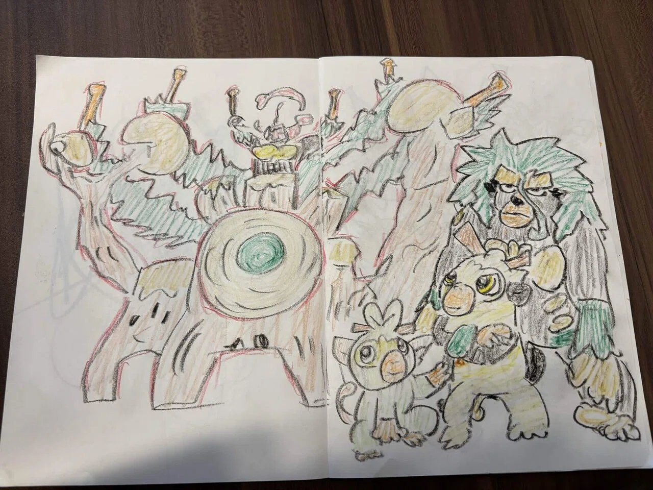 我が子にせがまれて描いたポケモンの絵。｜山﨑仕事人の脳みそ🧠