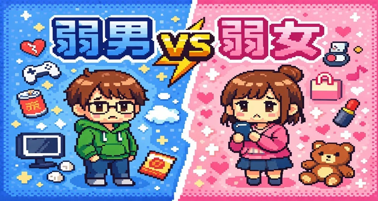 弱男 vs 弱女_分析シリーズ｜syumi_data｜note