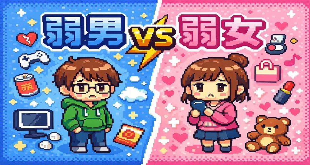 弱男 vs 弱女_分析シリーズ|syumi_data|note