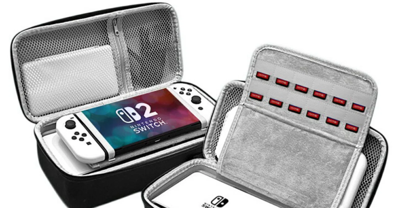 本体・ドック・ゲームカード12枚が全部入る。Switch 2ユーザーが最初に 