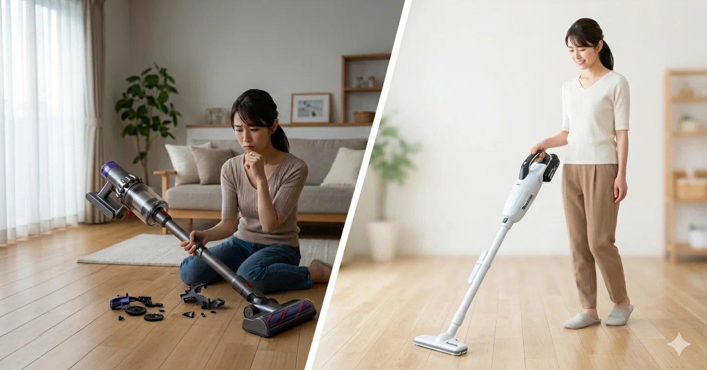 結局、掃除機はシンプルが正解だった。ダイソンやシャープから「マキタ