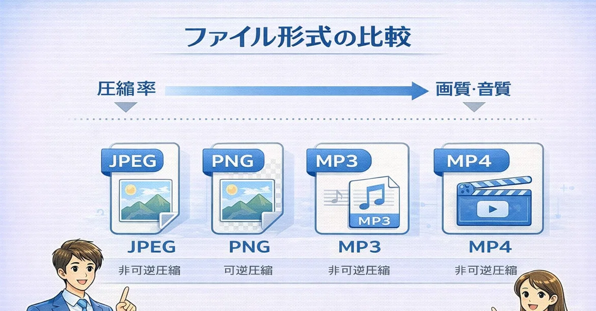 Organizing Differences in File Formats｜しげちー@CTOが中小企業診断士を目指す学習まとめブログ