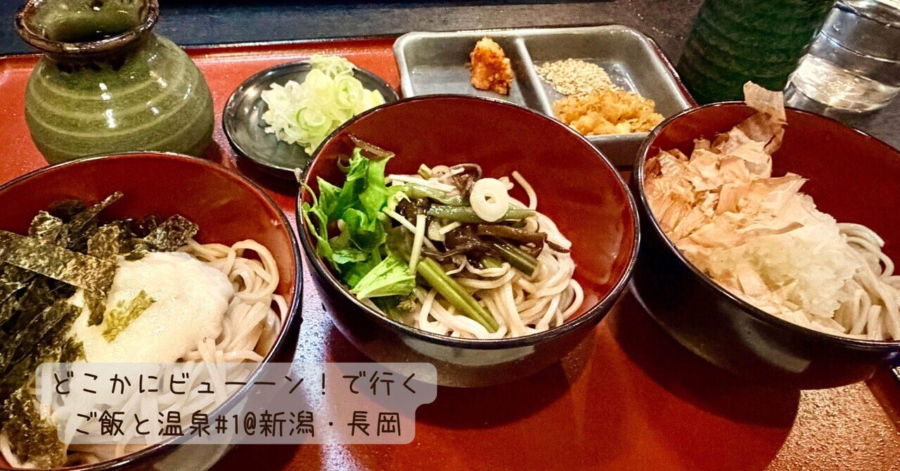 【新潟長岡#1】どこかにビューーン!で行くご飯と温泉|su🌱