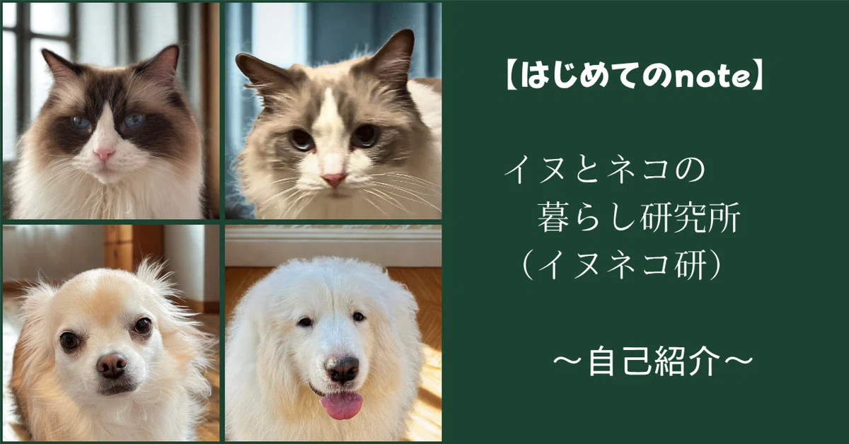 [My First Note] Life with 2 Dogs and 2 Cats — An Introduction to the ...