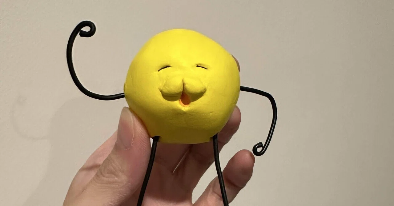 樹脂粘土フィギュア｜絵文字の子を作ろう！の巻｜あめのふむよき