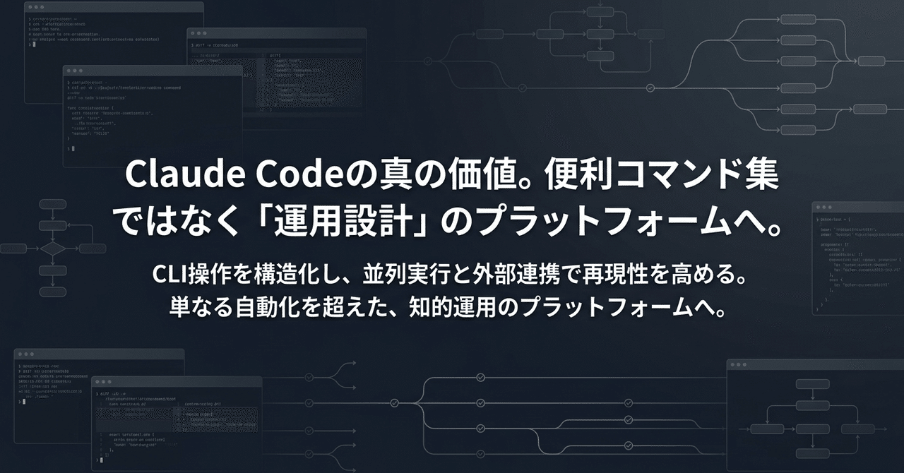 Claude Codeの真価は運用設計にある｜hirokaji