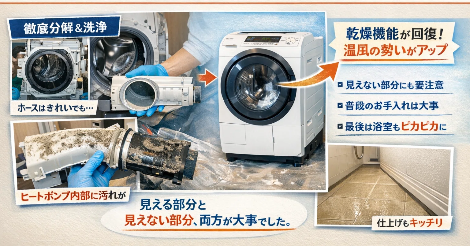 乾燥が弱い原因は「ホコリ詰まり」だけじゃない｜浦安ドラム式洗濯機 