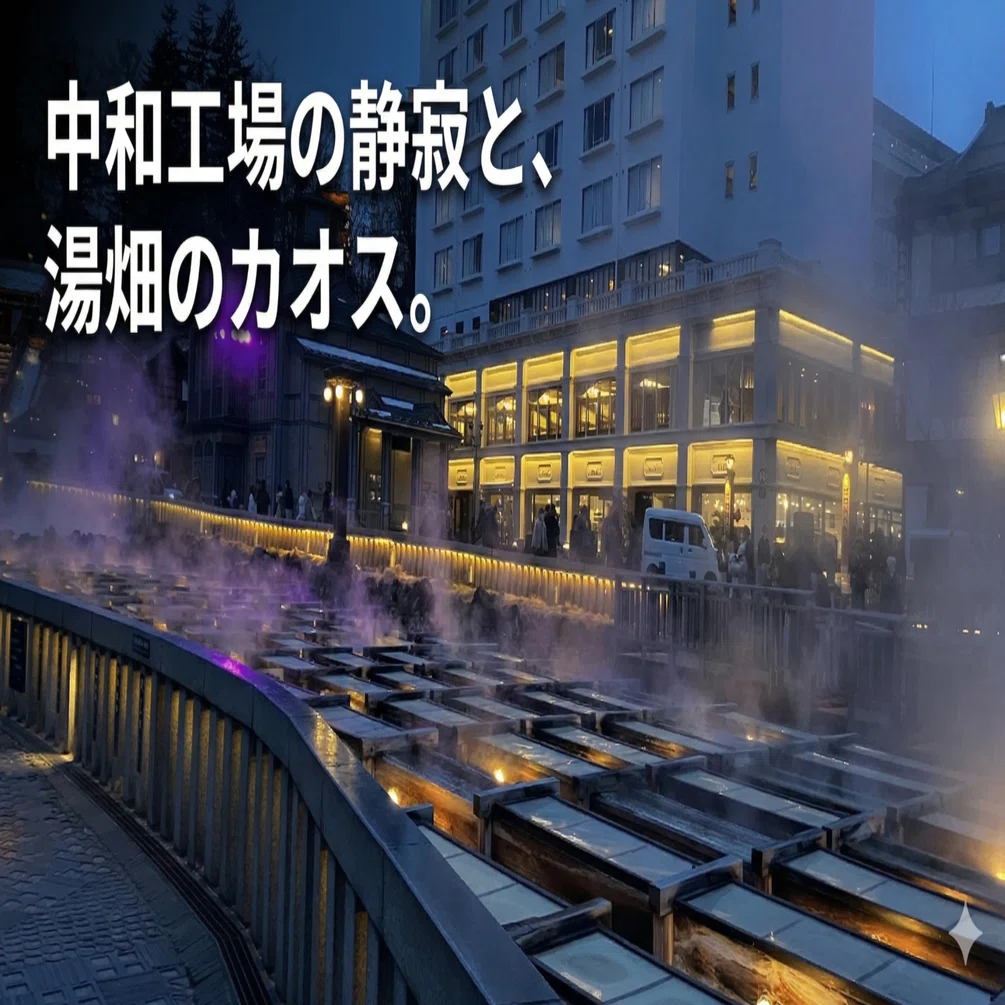 旅行記】Geminiと歩く草津温泉〜中和工場と湯畑で見た「ザラザラした