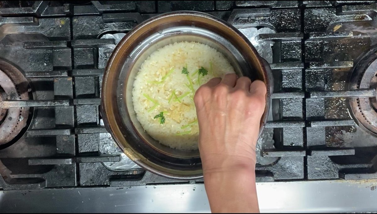 新生姜の土鍋御飯10