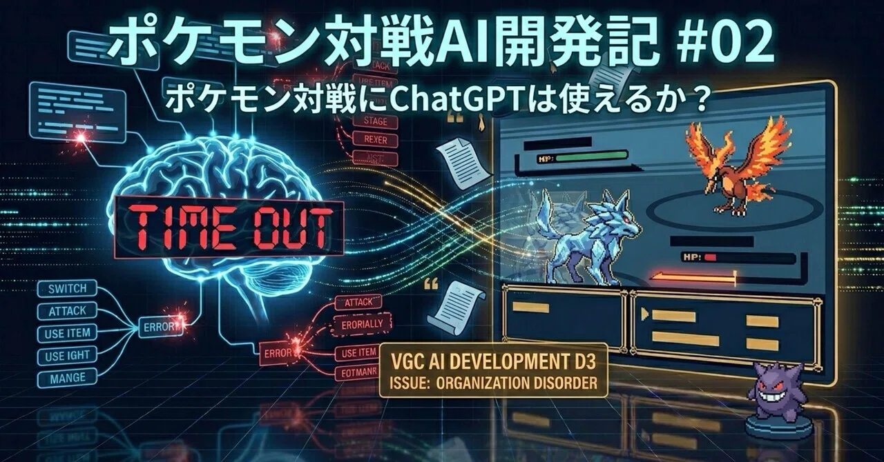 ポケモン対戦AIにChatGPTは使えるか — 先行研究の限界と、5つのモジュールに分けた理由｜モート@ポケモン対戦AI開発中