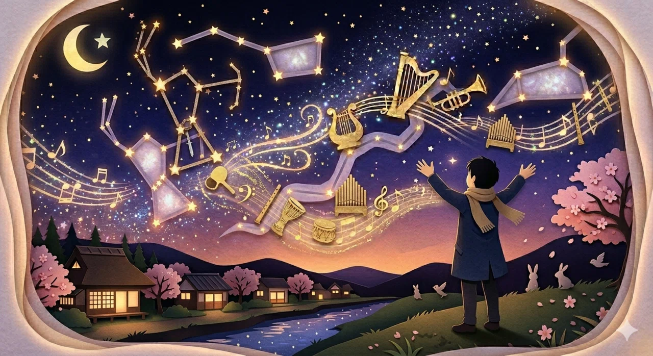 [Star Poetry] When constellations 'sing' poetry.｜朔太