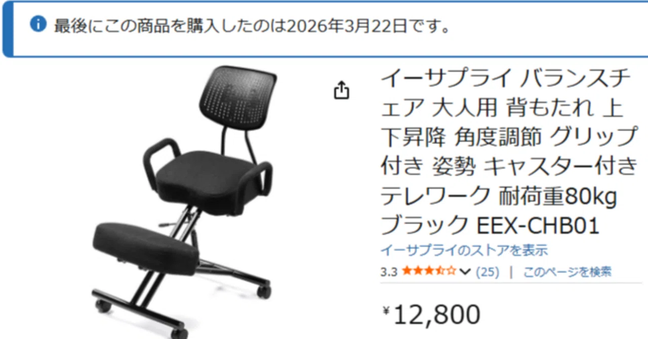 わかる人にはわかるイス　使用感あり 椎間板ヘルニアを4回経験した私が、EEX-CHB01を選んだ理由｜三度の飯