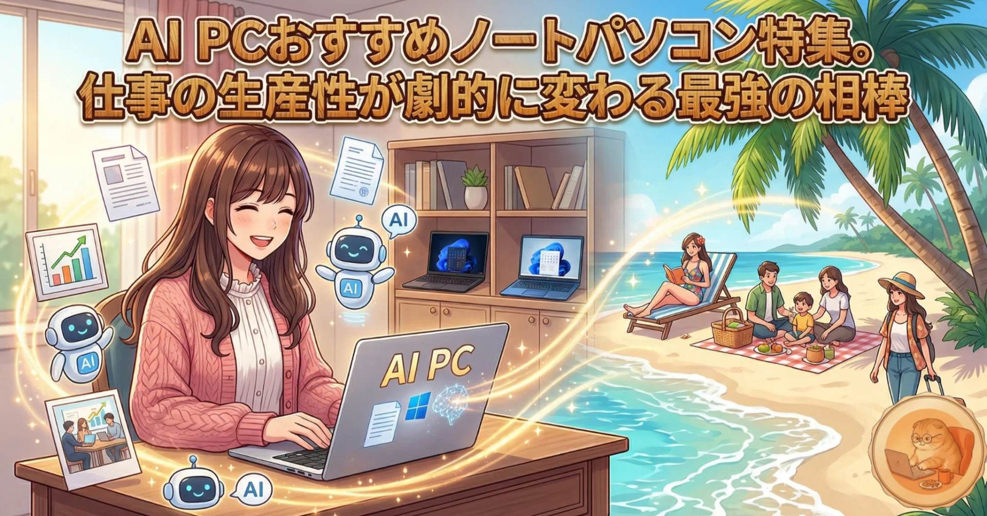 AI PCおすすめノートパソコン特集。仕事の生産性が劇的に変わる最強の