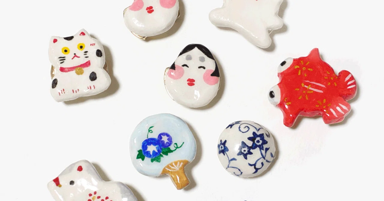 制作ログ】石粉粘土で帯留と根付けを作ってみた｜安森由紀子