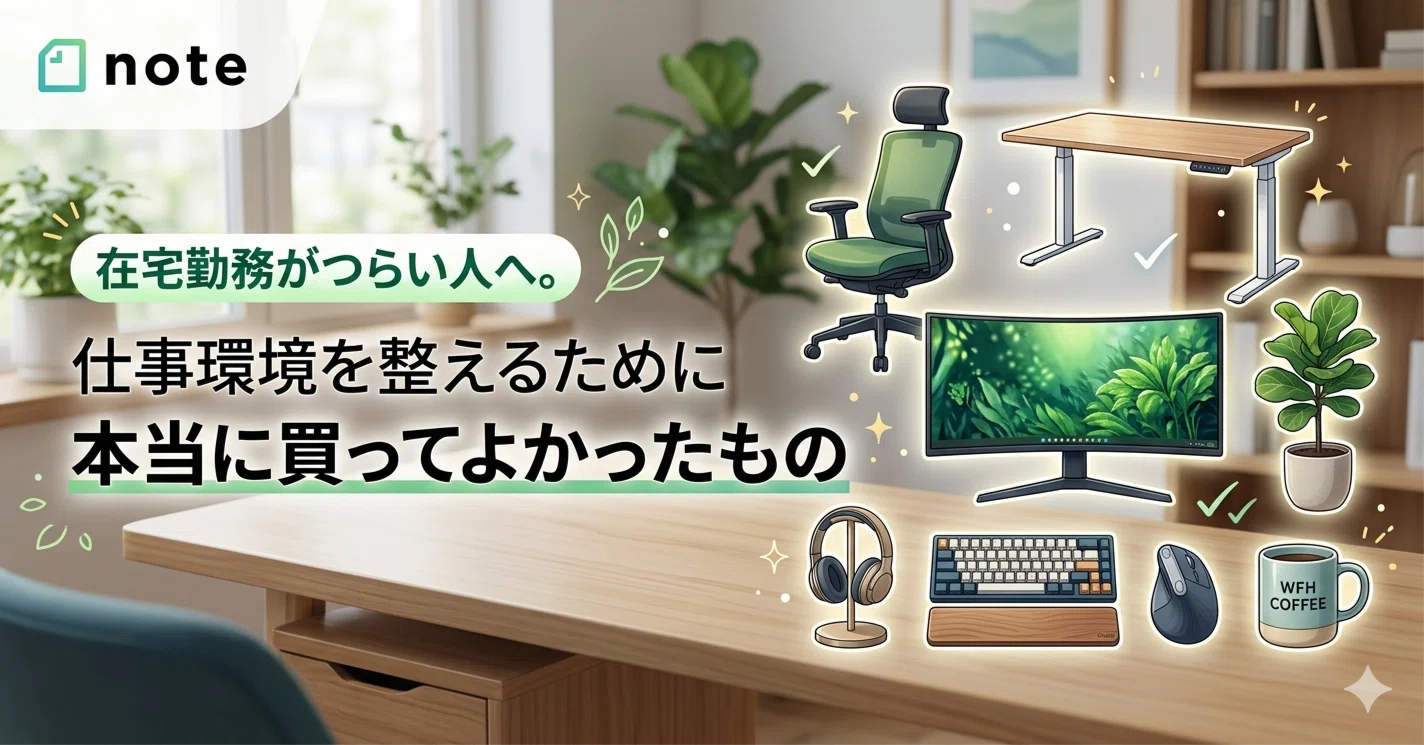 在宅勤務がつらい人へ。仕事環境を整えるために本当に買ってよかった