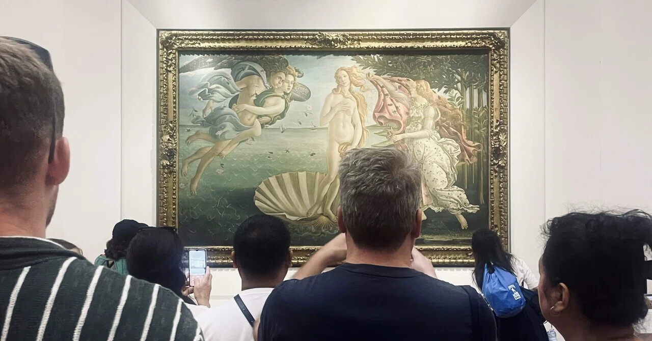 古代ローマフローレンス農村風景画銅版彫刻 ○ 現在のフィレンツェの大昔 イタリア旅行記｜フィレンツェ｜今日は美術館無料日｜day4(1)｜オオキ