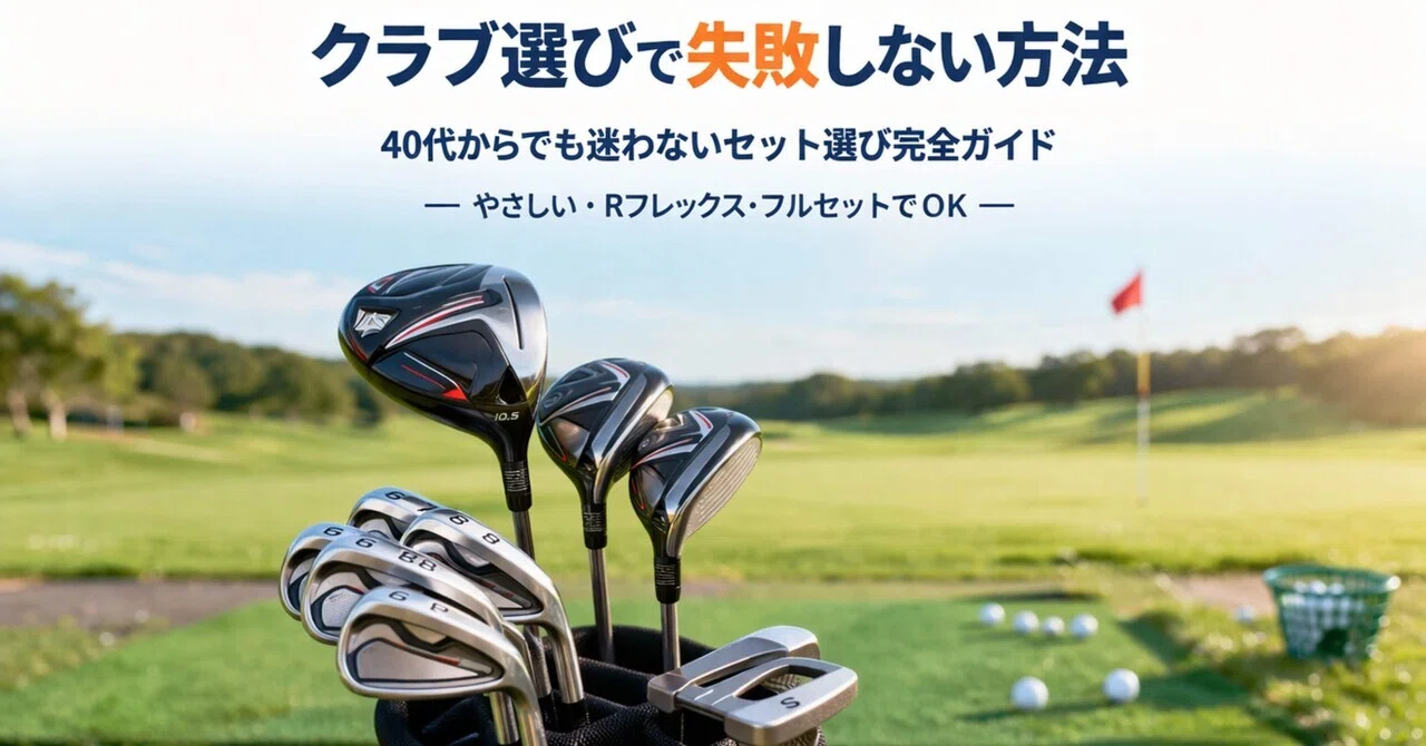 37 ゴルフ初心者がクラブ選びで失敗しない方法｜40代からでも迷わない
