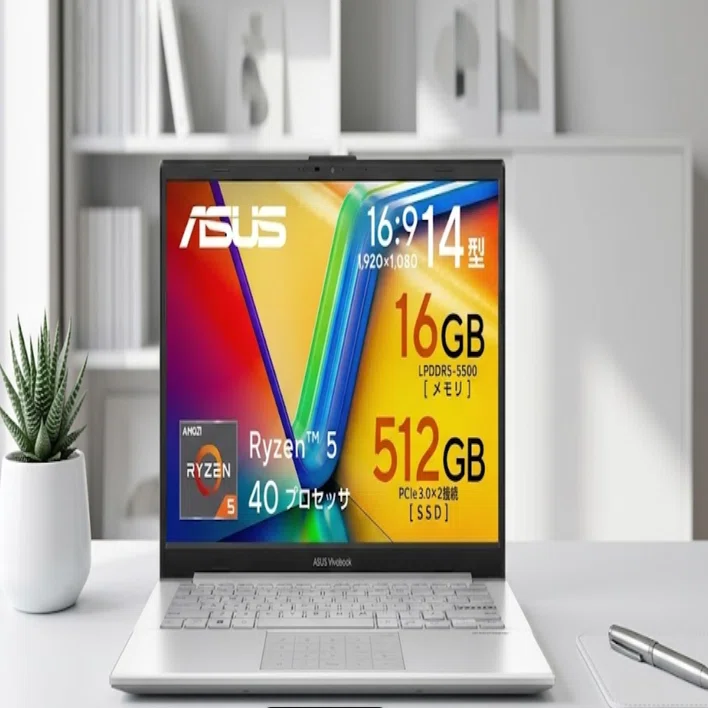 8万円台後半〜10万円で16GBメモリはまだ強い。ASUS Vivobook Go 14 を