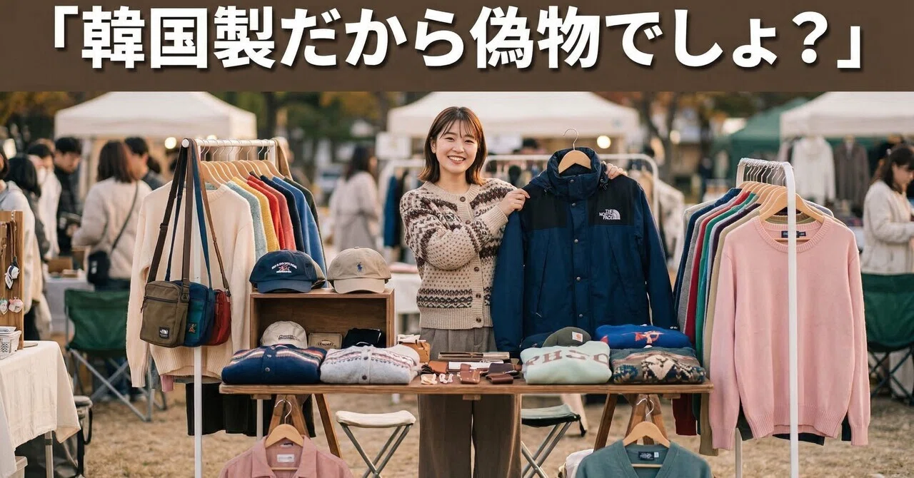韓国製だから偽物でしょ？」フリマでお客様から疑われた私が、笑顔で 