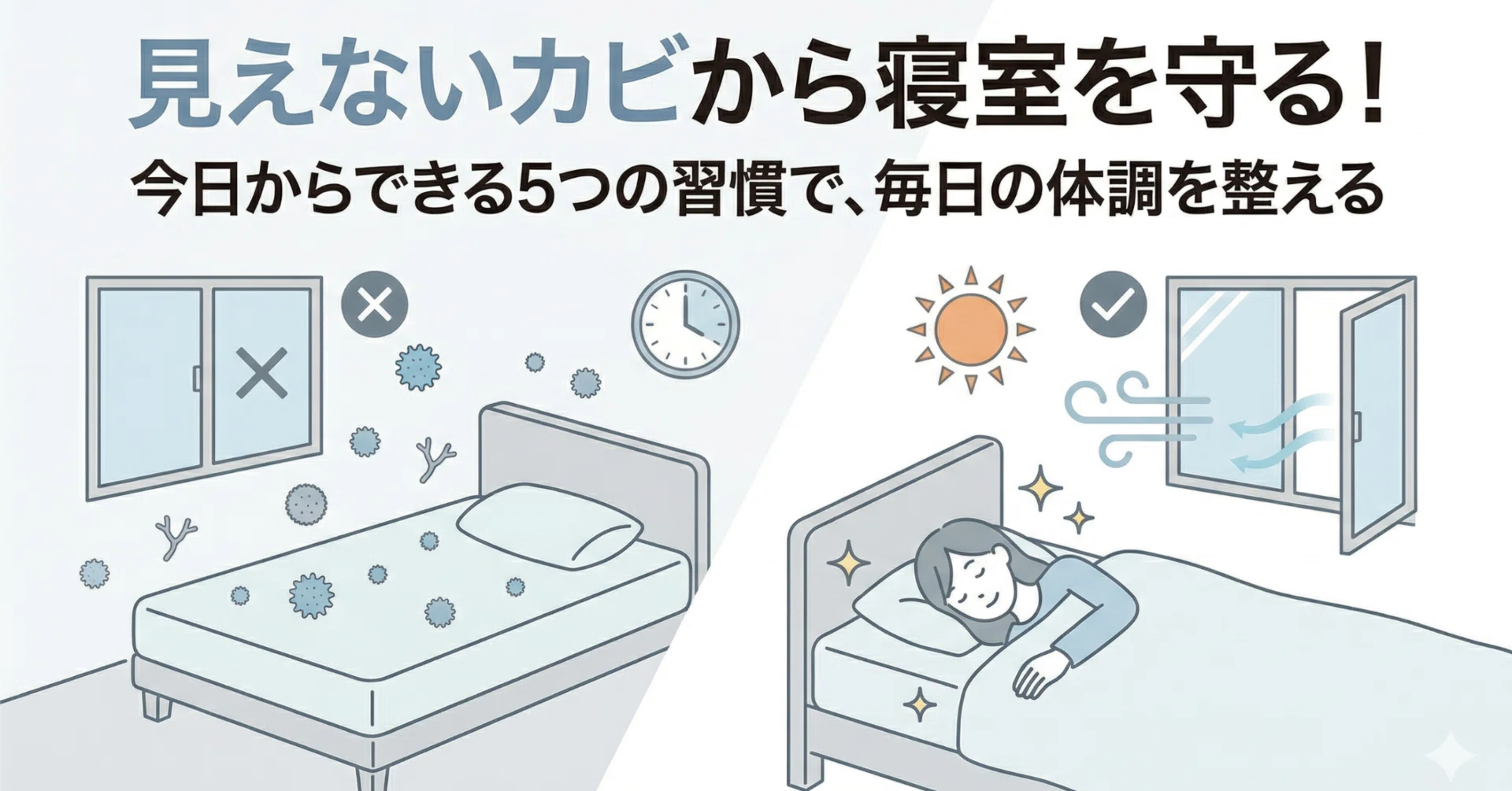 カビ の 部屋 で 寝る と