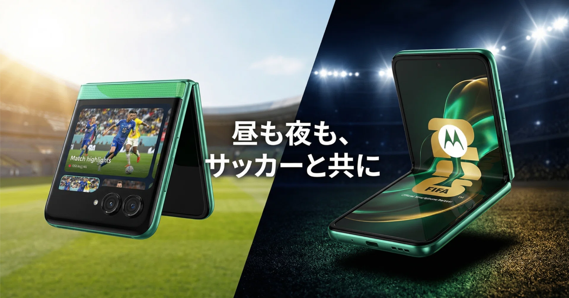 スマートフォン本体 motorola razr FIFA World Cup 26 Edition razr 60 Motorola〉 razr 60 FIFA World Cup 26 Edition — サッカーファン歓喜