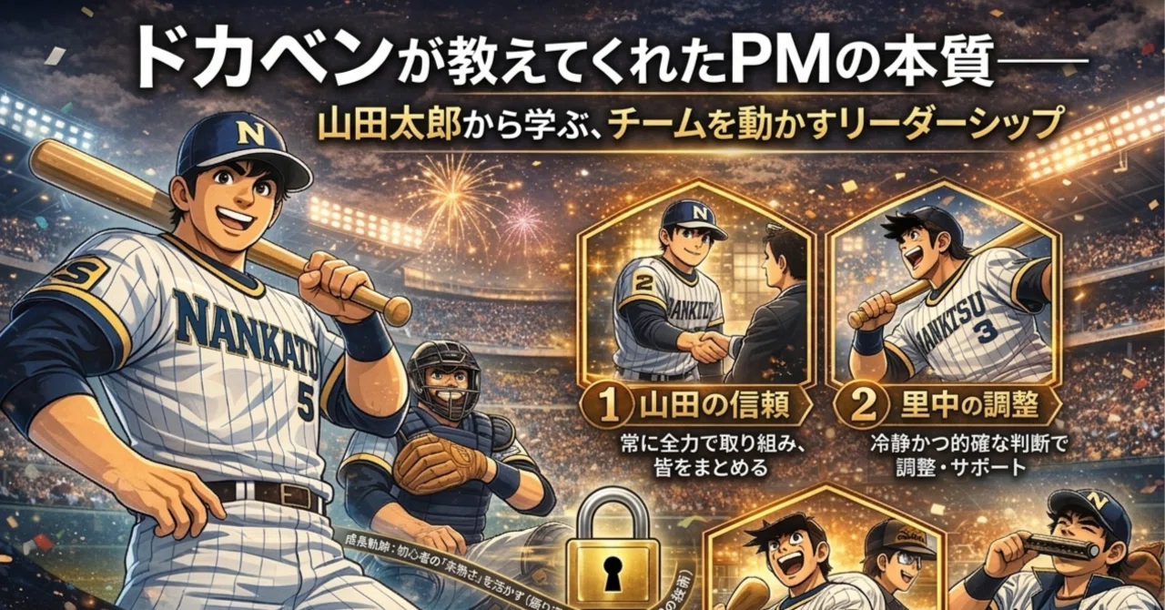 ドカベンが教えてくれたPMの本質——山田太郎から学ぶ、チームを動かす