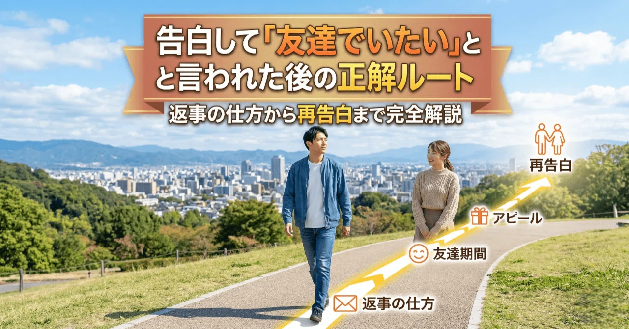 告白に「友達でいたい」と返されたその後｜相手の本音と逆転の付き合い方