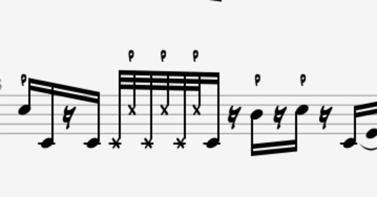 譜面 Tab譜について 川崎哲平 Note