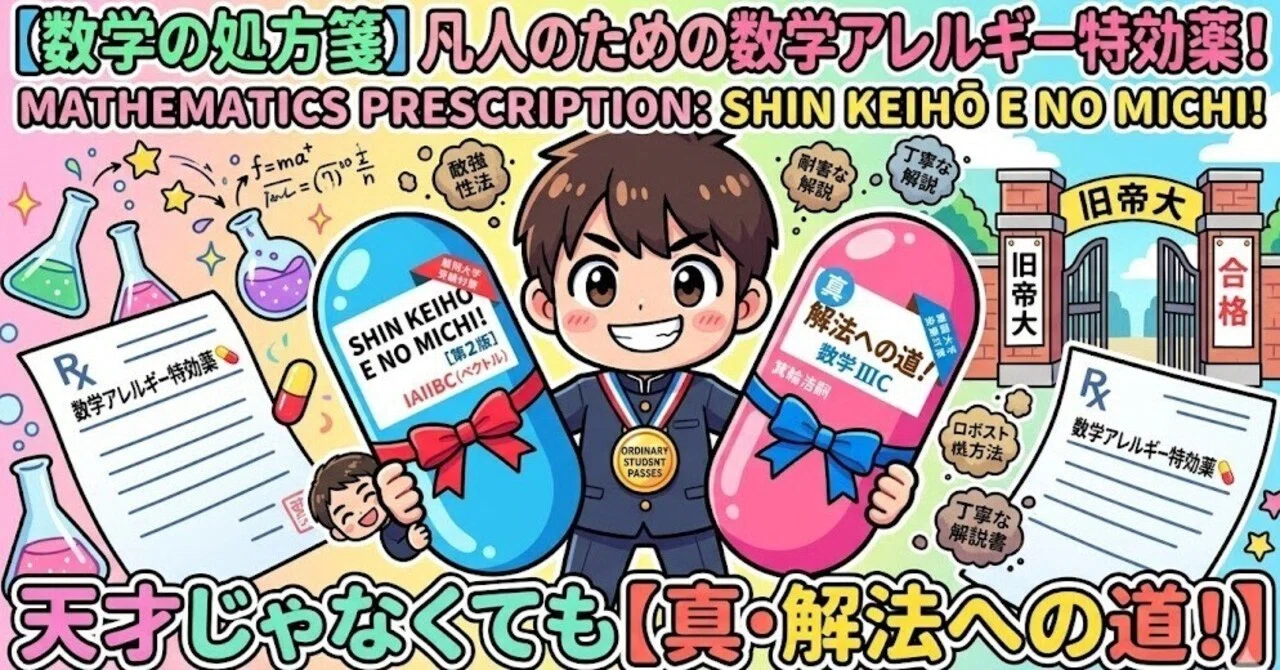 数学の処方箋】【真・解法への道！】天才じゃなくても旧帝大へ！凡人の