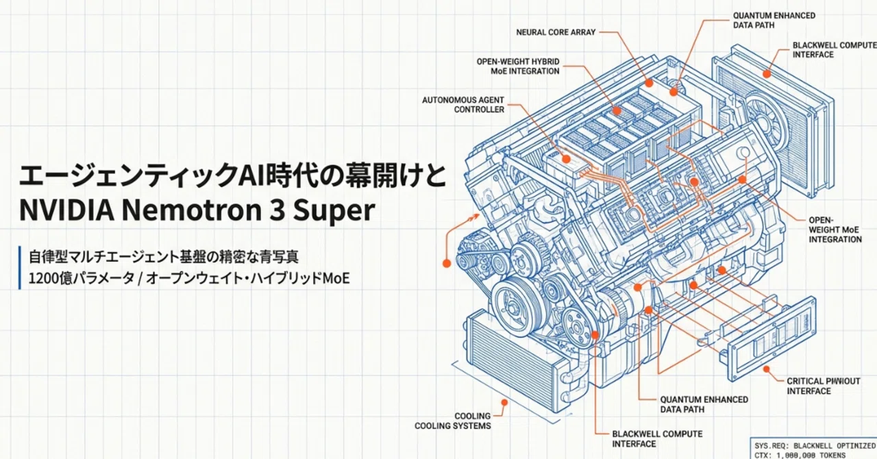 NVIDIA 公式ブログ、New NVIDIA Nemotron 3 Super Delivers 5x Higher