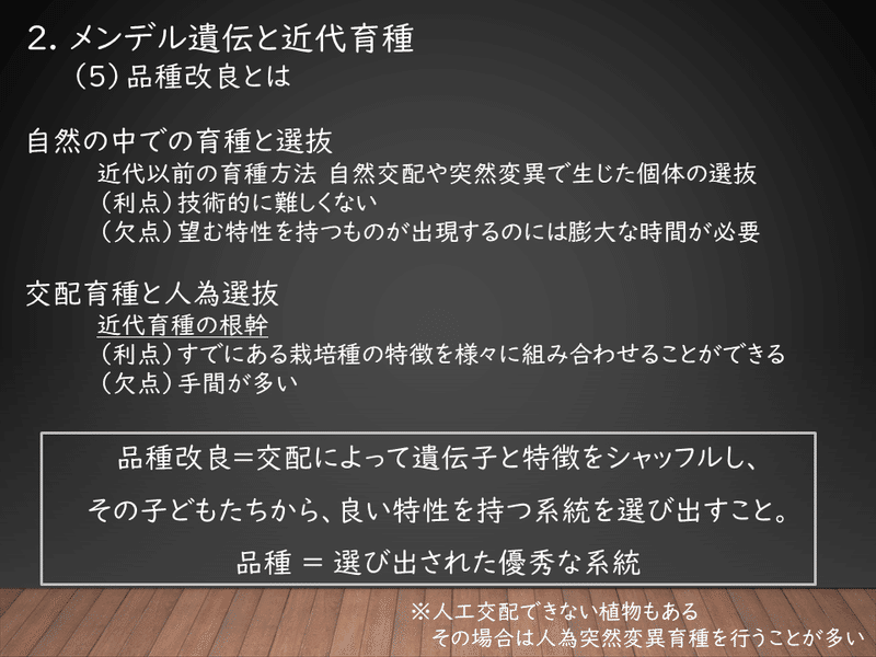 品種改良って何なのさ メンデル遺伝と近代育種 あかまる Note