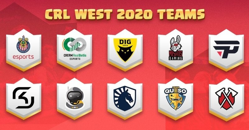 クラロワリーグ | CRL West | 2020-Spring | ウェストの10チーム