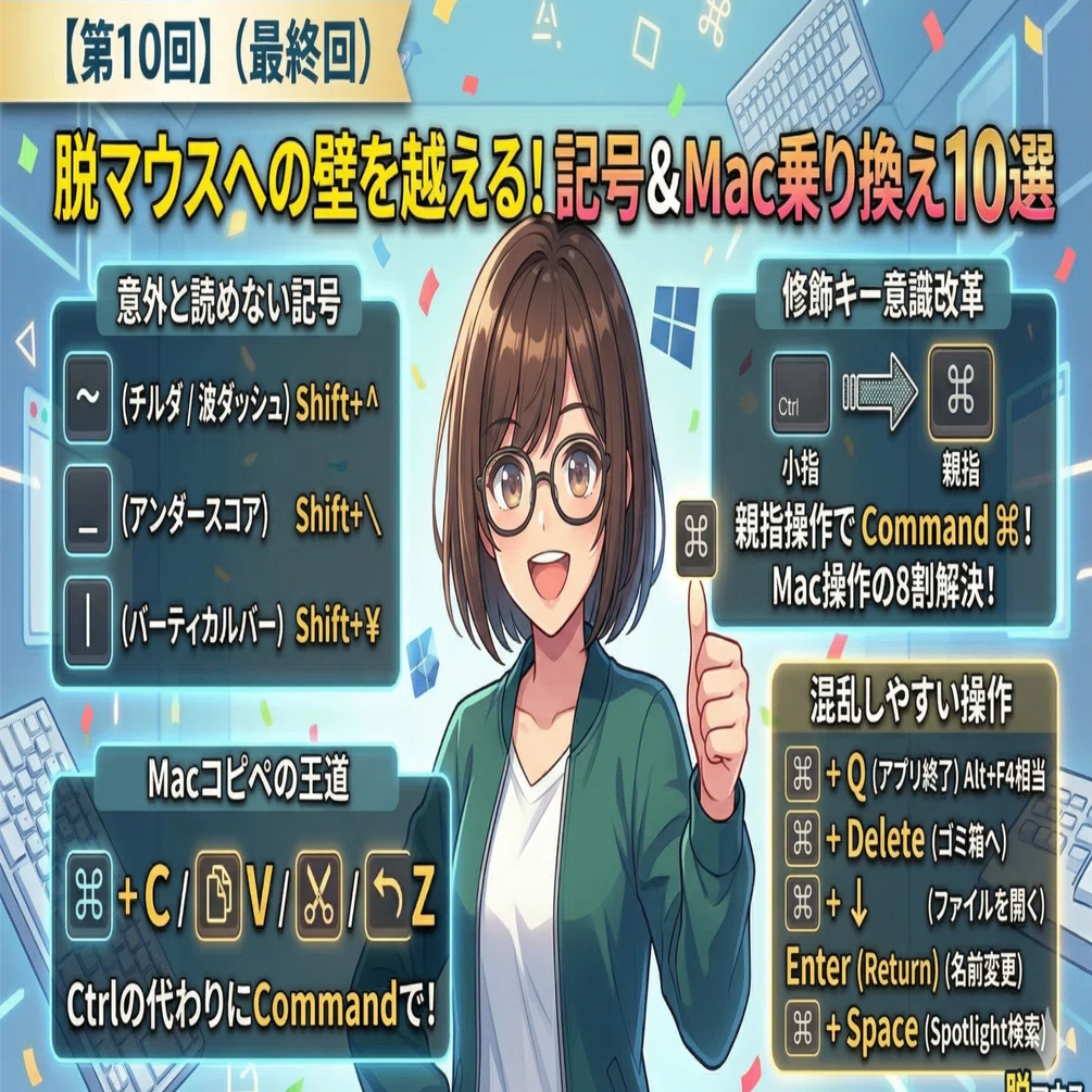 第10回】キーボード記号の読み方＆Windows→Mac乗り換え時の壁を越える