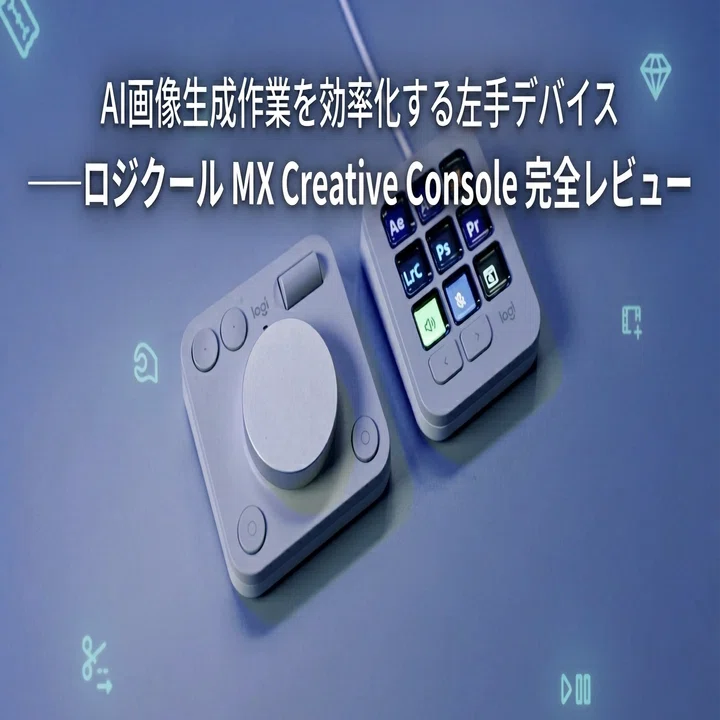 オリジナルカスタム品 / フレン◯ボール風デザイン / GO対応自動接続デバイス 箸休め】AI画像生成作業を効率化する左手デバイス──ロジクール MX