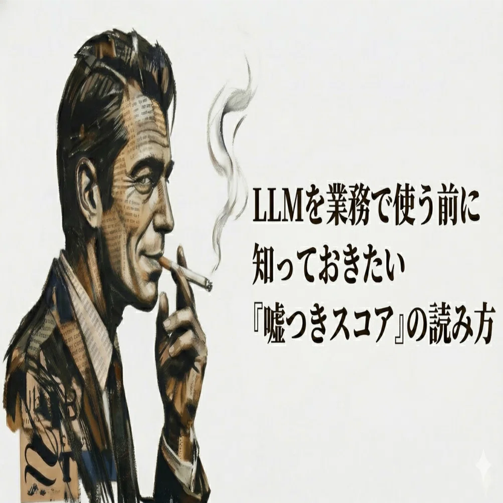 LLMを業務で使う前に知っておきたい「嘘つきスコア」の読み方｜Masao.N