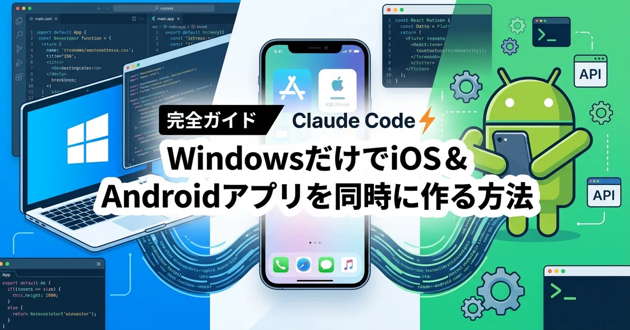 [완벽 가이드]Windows만으로 iOS & Android 앱을 동시에 만드는 방법 ~Claude Code로 초고속 개발~｜ゆー ...