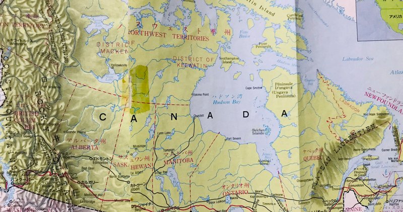 カナダ旅の思い出 地図 かりん Note