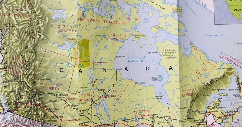 カナダ旅の思い出 地図 かおり Note