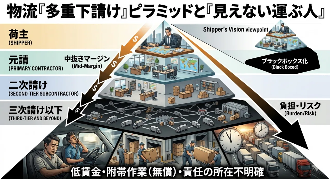物流危機の本質。「多重下請け構造」はなぜ生まれ、なぜ放置されてきた