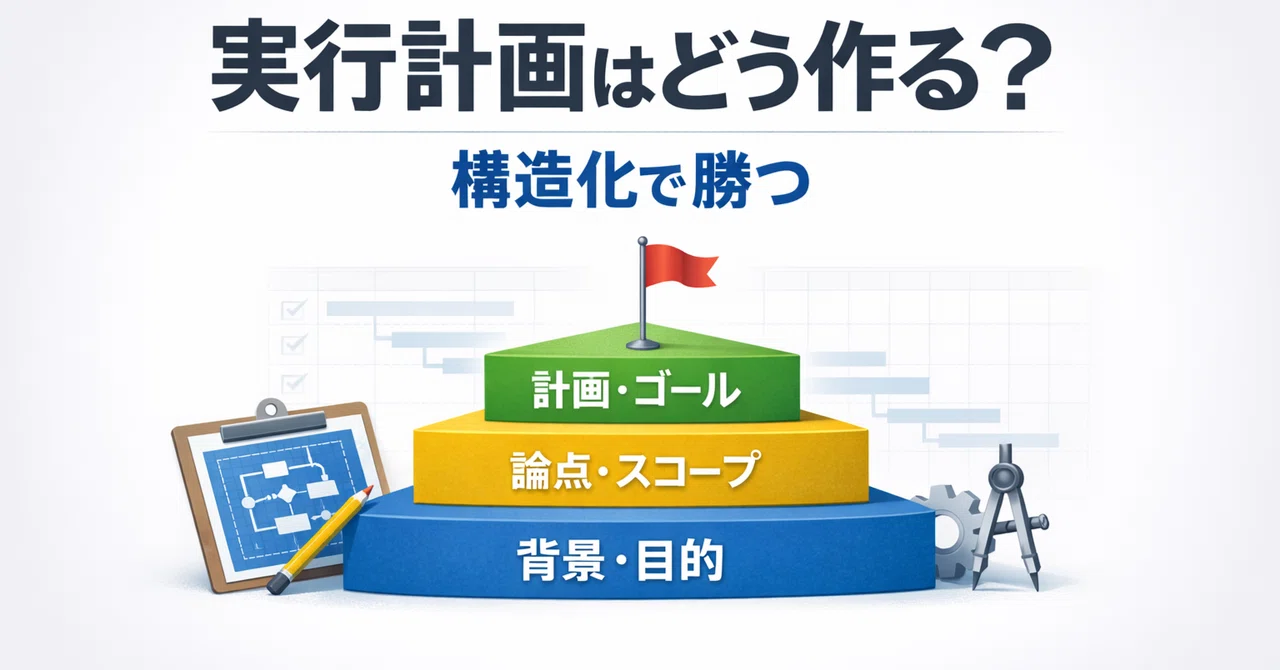 実行計画の立て方──「やること」を並べる前に、構造で勝つ｜Makoto.K