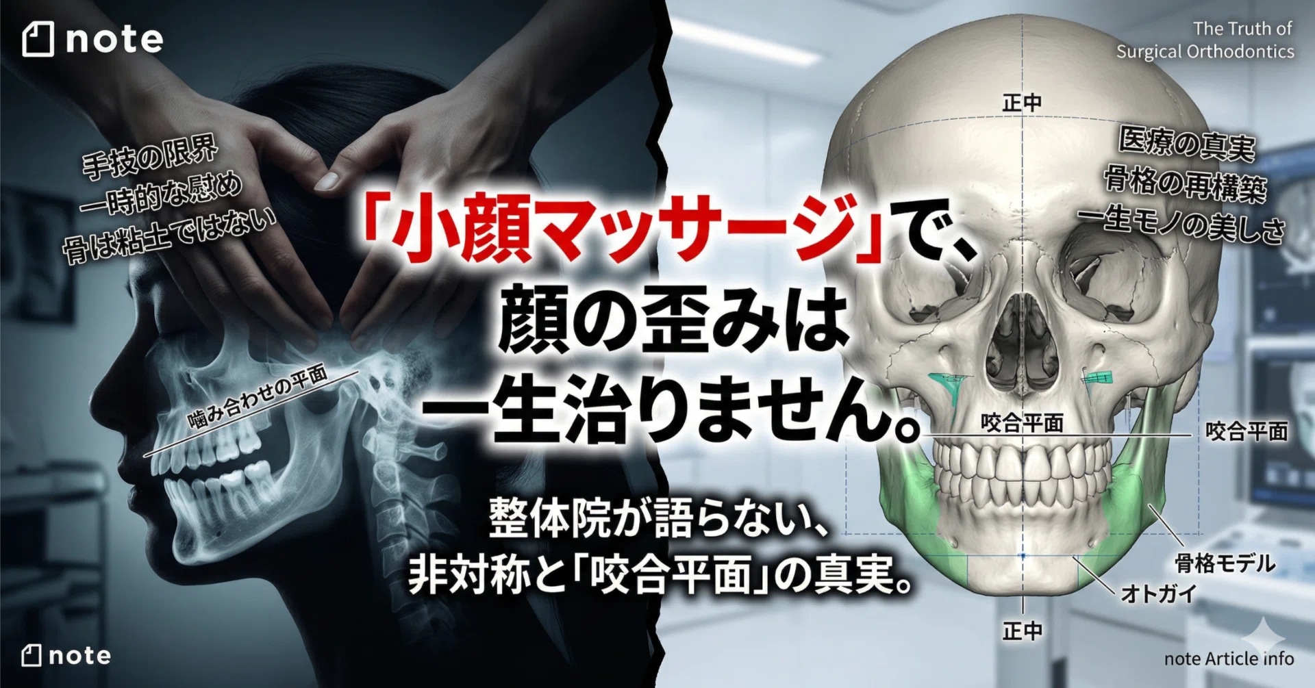 小顔矯正マッサージ」で、顔の歪みが一生治らない理由。──整体院が